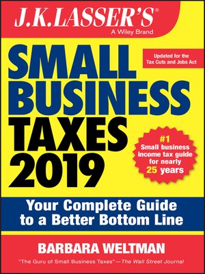 cover image of J.K. Lasser's Small Business Taxes 2019